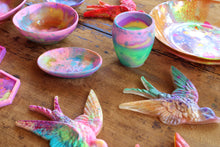 Load image into Gallery viewer, Daisy's Rainbow-Colourful Resin Bird