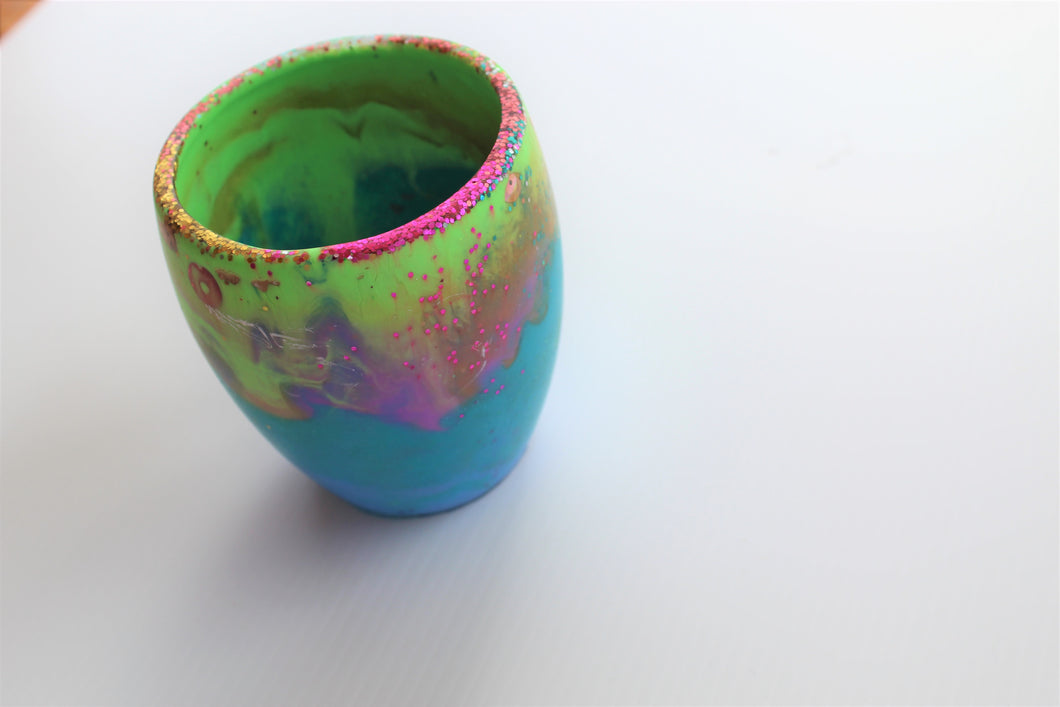 A Neon Dream- colourful resin Tumbler