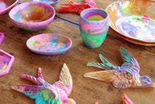Load image into Gallery viewer, Daisy&#39;s Rainbow-Colourful Resin Bird

