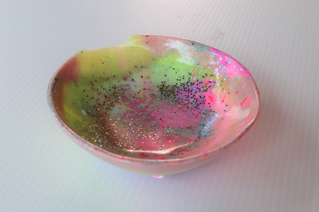 Fairy Floss- Colourful Small Resin Bowl