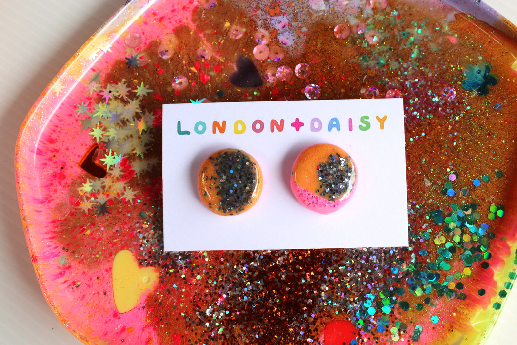 Mix & Match Sparkly Resin Studs Large