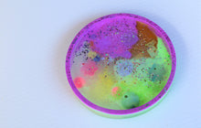 Load image into Gallery viewer, Purple Galaxy- Handmade Resin Coaster
