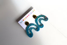 Load image into Gallery viewer, Ocean Rainbows Large Dangle Earring
