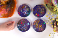 Load image into Gallery viewer, Ocean Dreams 4 piece Resin Coaster Set
