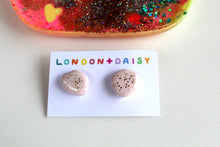 Load image into Gallery viewer, Palest Pink Sparkly Resin Studs Medium
