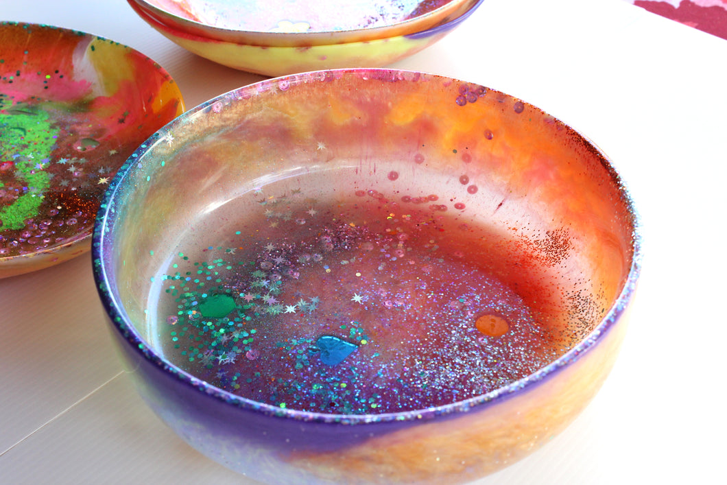Unicorn Dreams Handmade Resin Fruit Bowl