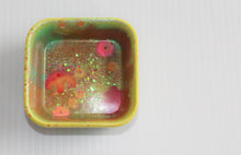 Load image into Gallery viewer, Sunshine Fun- Small square shaped resin trinket dish
