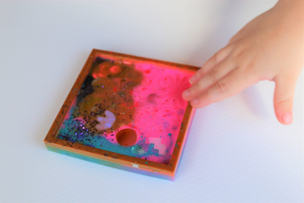 Pink is the new Blue- Handmade Resin Coaster